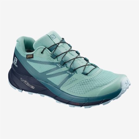 Scarpe Running Salomon SENSE RIDE 2 GTX INVIS FIT W Donna Verde Acqua IT 1-I71